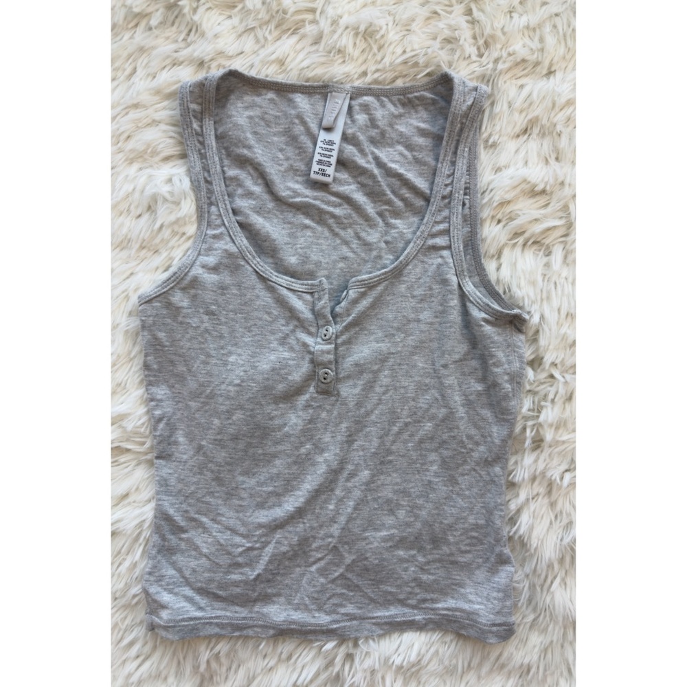 SKIMS | Sleep Tank | Heather Grey | XXS